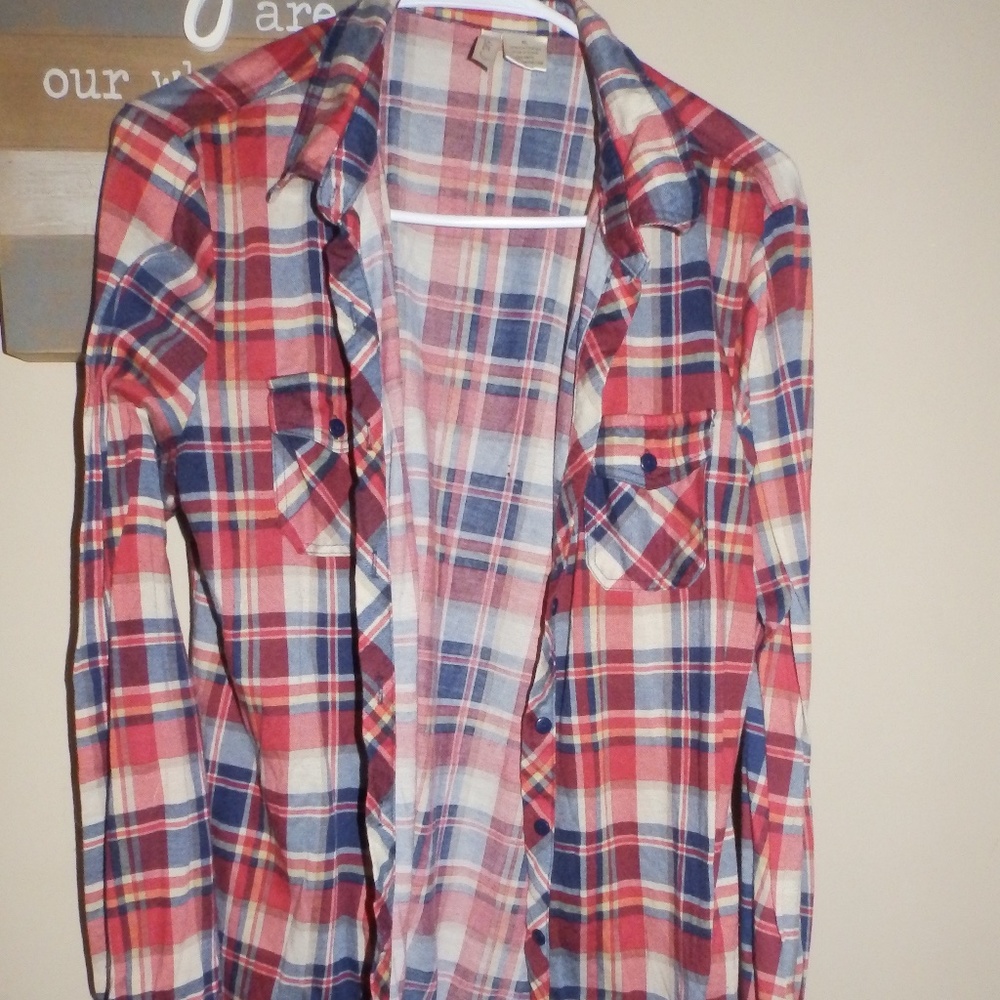 Red white and blue Flannel